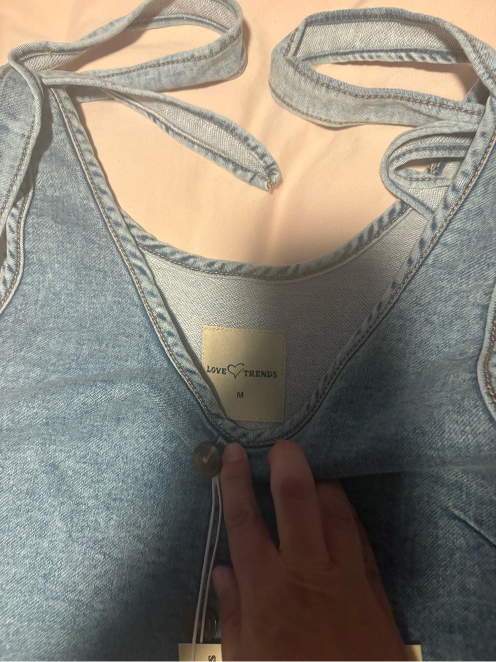 Light Blue Denim Jeans Overalls
